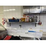 Stainless steel wall mounted shelf 150 x 30cm ( Location: Main Kitchen )