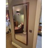 Wooden framed dress mirror 70 x 150cm ( Location : 123)