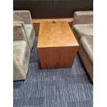 A waterfall style coffee table with Powermat integral charger 90 x 60 x 58cm ( Location: Foyer )