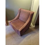 An upholstered relaxer chair 78 x 54 x 86cm ( Location : 120)