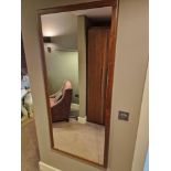 Wooden framed dress mirror 70 x 150cm ( Location : 126)