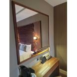 Wooden framed accent mirror 120 x 120cm ( Location : 100)