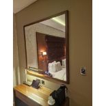 Wooden framed accent mirror 120 x 120cm ( Location : 105)