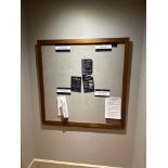 Wooden Framed Pin Board 120 x 120 cm ( Location: mens locker room )
