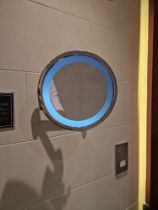 Geesa swivel arm chrome illuminated shaving mirror ( Location : 109)