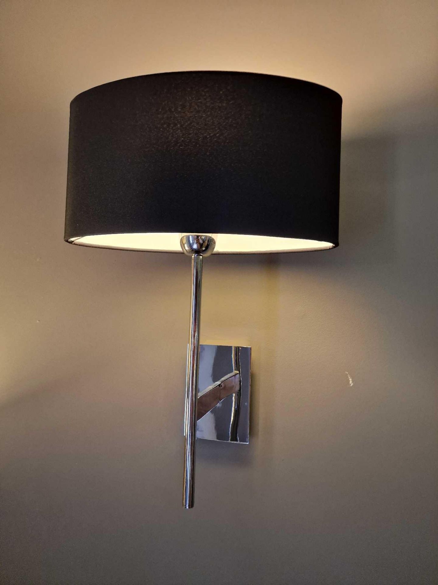 Wall mounted wall sconce with shade single lamp 41cm ( Location : 111) - Image 2 of 2