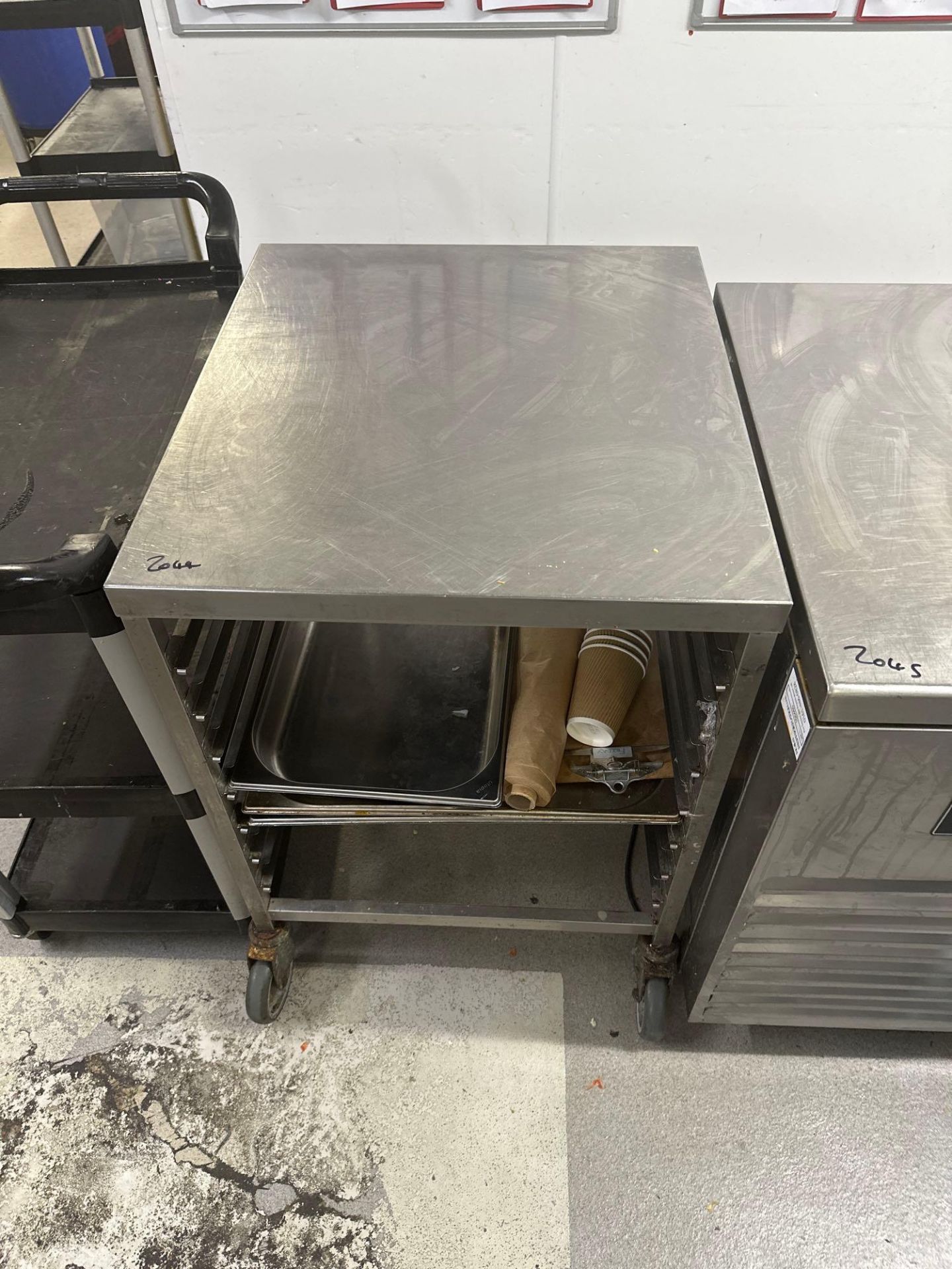 Stainless Steel Trolley 67 x 60 x 86cm ( Location: Main Kitchen )