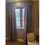 A pair of drapes with pelmet fully lined thermal black out pinch pleat top spans 170 x 260cm (