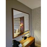 Wooden framed accent mirror 120 x 120cm ( Location : 216)