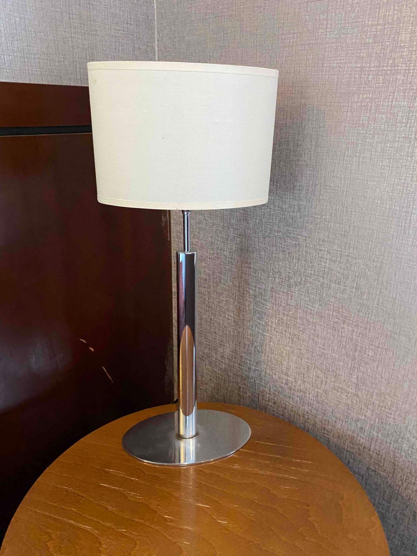 Chrome Based, Oval Lamp Shade 565 x 225 (The Lounge )