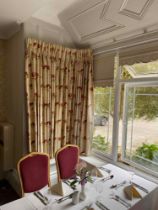 Floral Drapes To Fit A Bay Window (Restaurant)