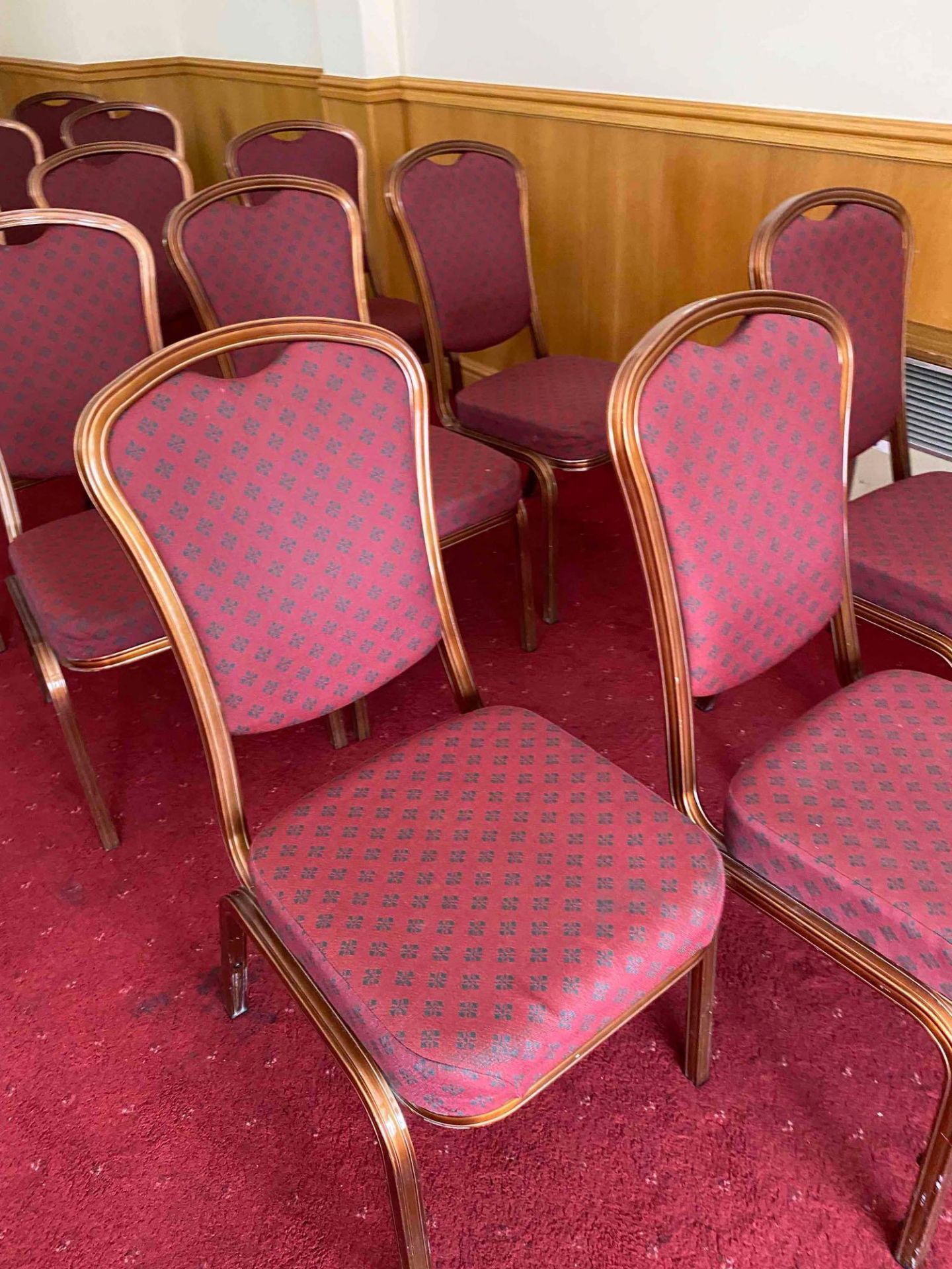 Burgundy burgess conference chair (30 matching) (Meeting Room - Slipper Room)