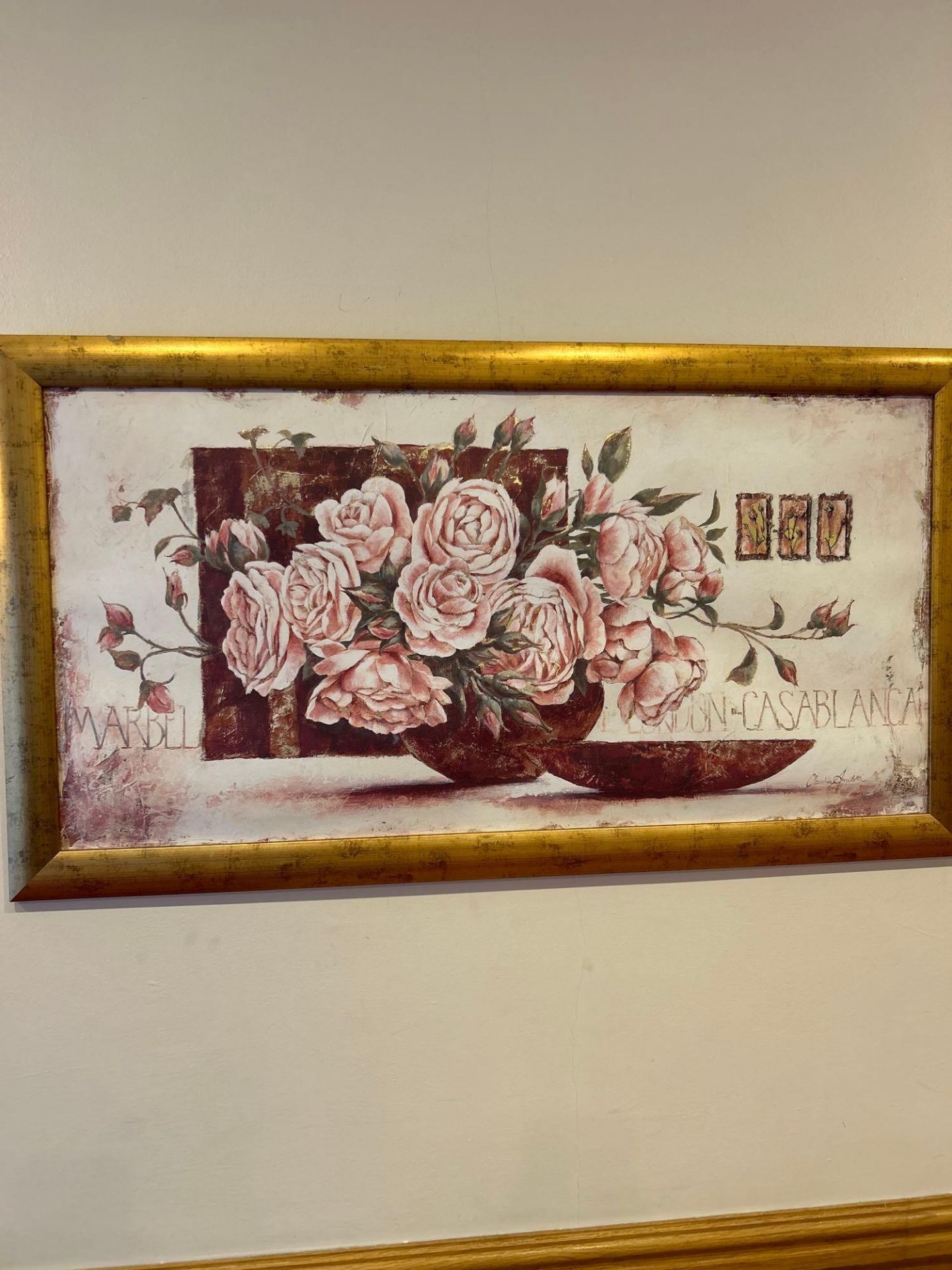 Print of flowers on canvas 1100*600 (Meeting Room - Slipper Room) - Image 2 of 3
