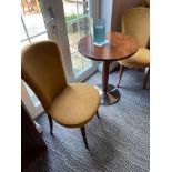 7 x High Back Chairs In Gold Fabric900x420x490 (The Bar)