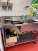 Single Bowl Sink Unit With Drawer And Shelf (Kitchen)