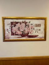 Print of flowers on canvas 1100*600 (Meeting Room - Slipper Room)