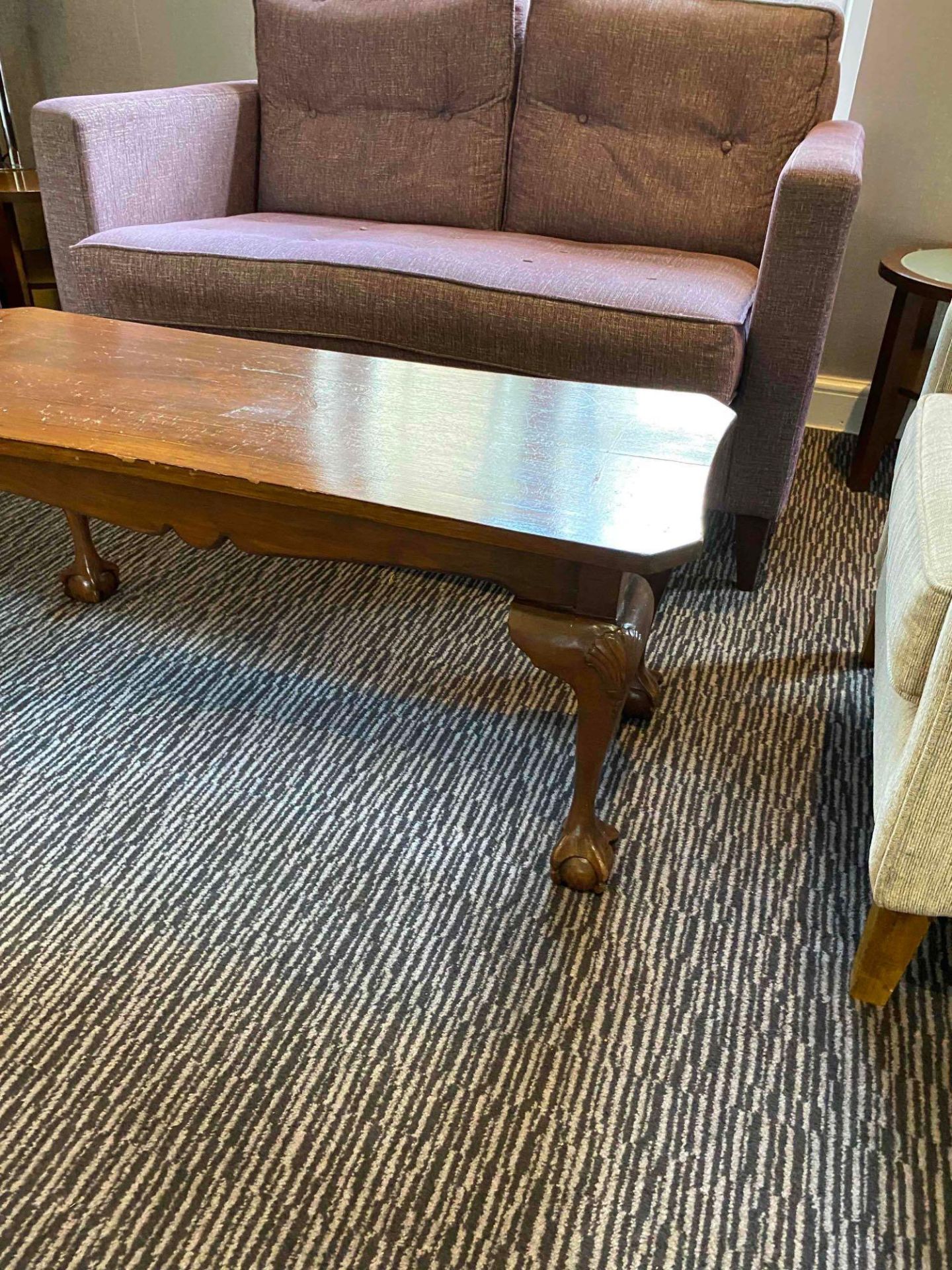 Rectangular Coffee Table Darkwood1050 x 430 x 450 (The Lounge ) - Image 2 of 2