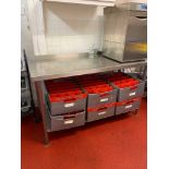 Stainless Steel Table With Under Shelf And Upstand1500 x 650 x 860 (Kitchen)