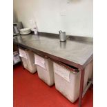 Stainless Table With Shelf And Can Opener (Kitchen)