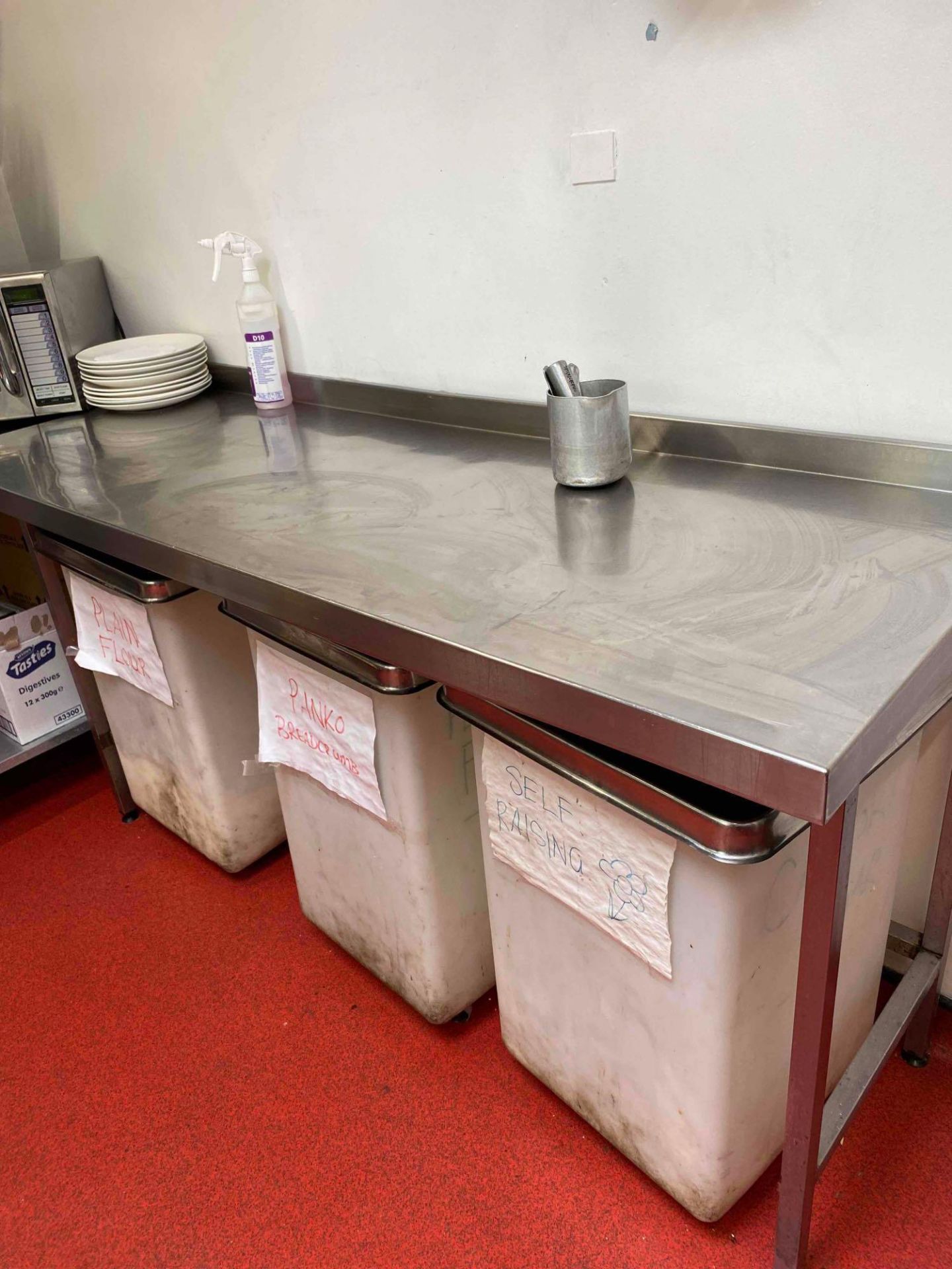Stainless Table With Shelf And Can Opener (Kitchen)