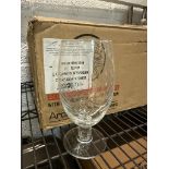 a box of 12 new Artois chalice pint glasses