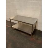 Stainless Steel Work table with Undershelf 1500x600x800mm New in box