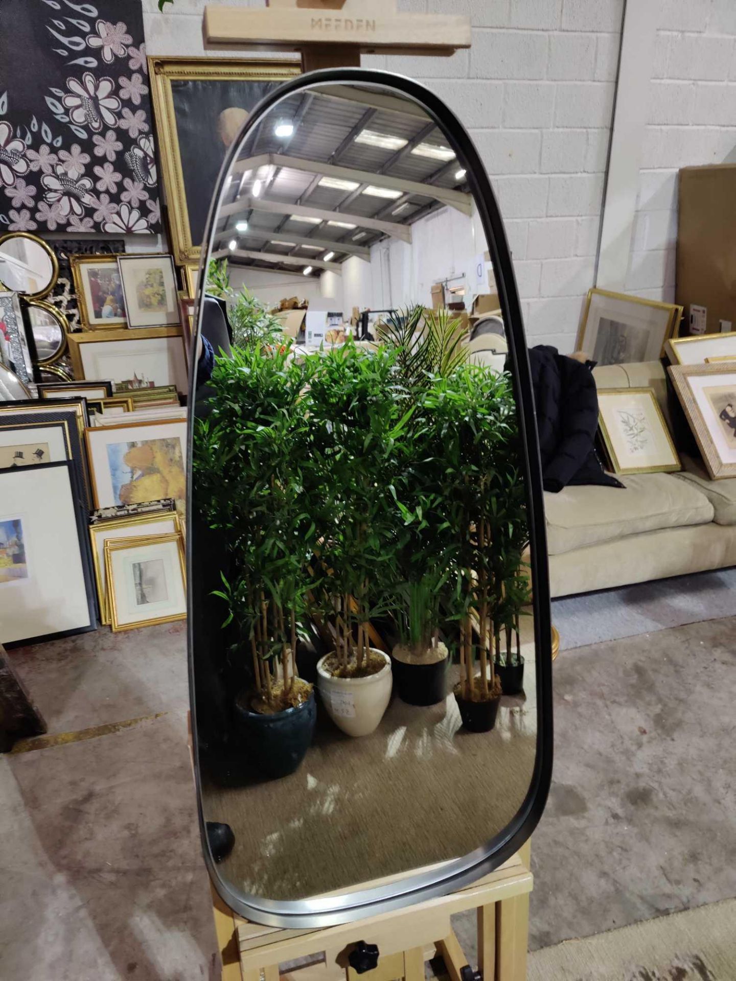 Vintola Mirror Pewter Housed In A Pewter Frame This Beautiful Mirror Comes In A Curved Style