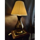 2 x Heathfield And Co Louisa Glazed Ceramic Table Lamp With Textured Shade 77cm