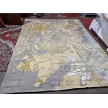 The Rug Company Hand-Knotted Wool, Silk, Tibetan Wool Silhouette Rug The Silhouette Rug Reflects