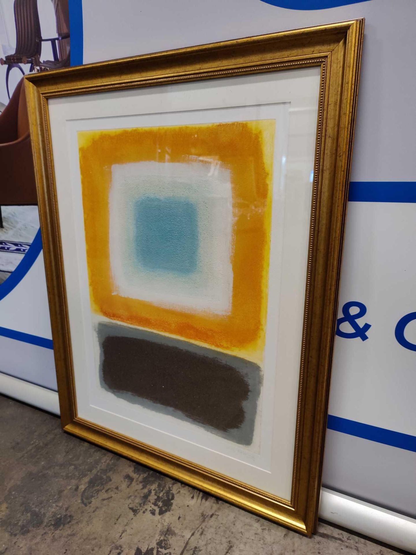 Deborah Treliving (English) Original Abstract Print Signed And Framed Artwork 63.5 x 81.5cm - Image 2 of 2