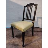 Side Chair Late 19th/Early 20th Century Georgian Style Mahogany Chair Open Ribbon Carved Back