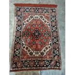 Hossein Abad Persian Style Area Rug 96 x 136cm