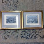 2 x The Great Exhibition Interior Prints Glazed And Framed 38 x 44cm