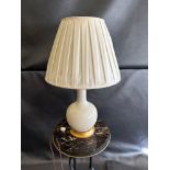 A Heathfield & CO Crackle Gourd Ceramic Table Lamp With Shade 70cm