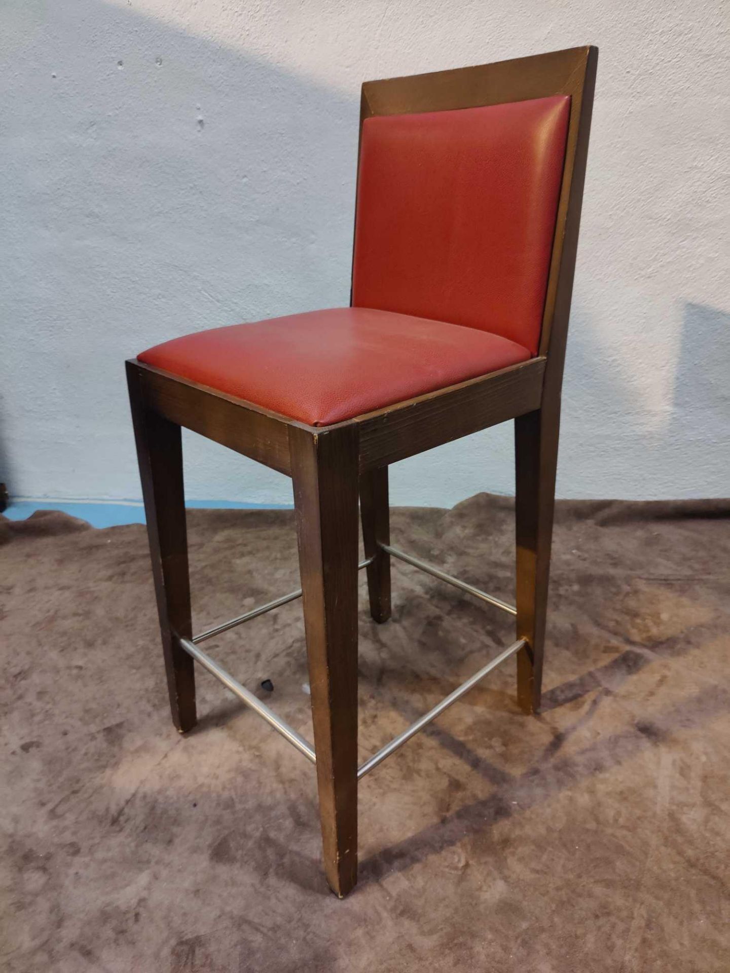 Leather Bar Stool 40 x 43 x 96cm