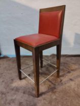 Leather Bar Stool 40 x 43 x 96cm