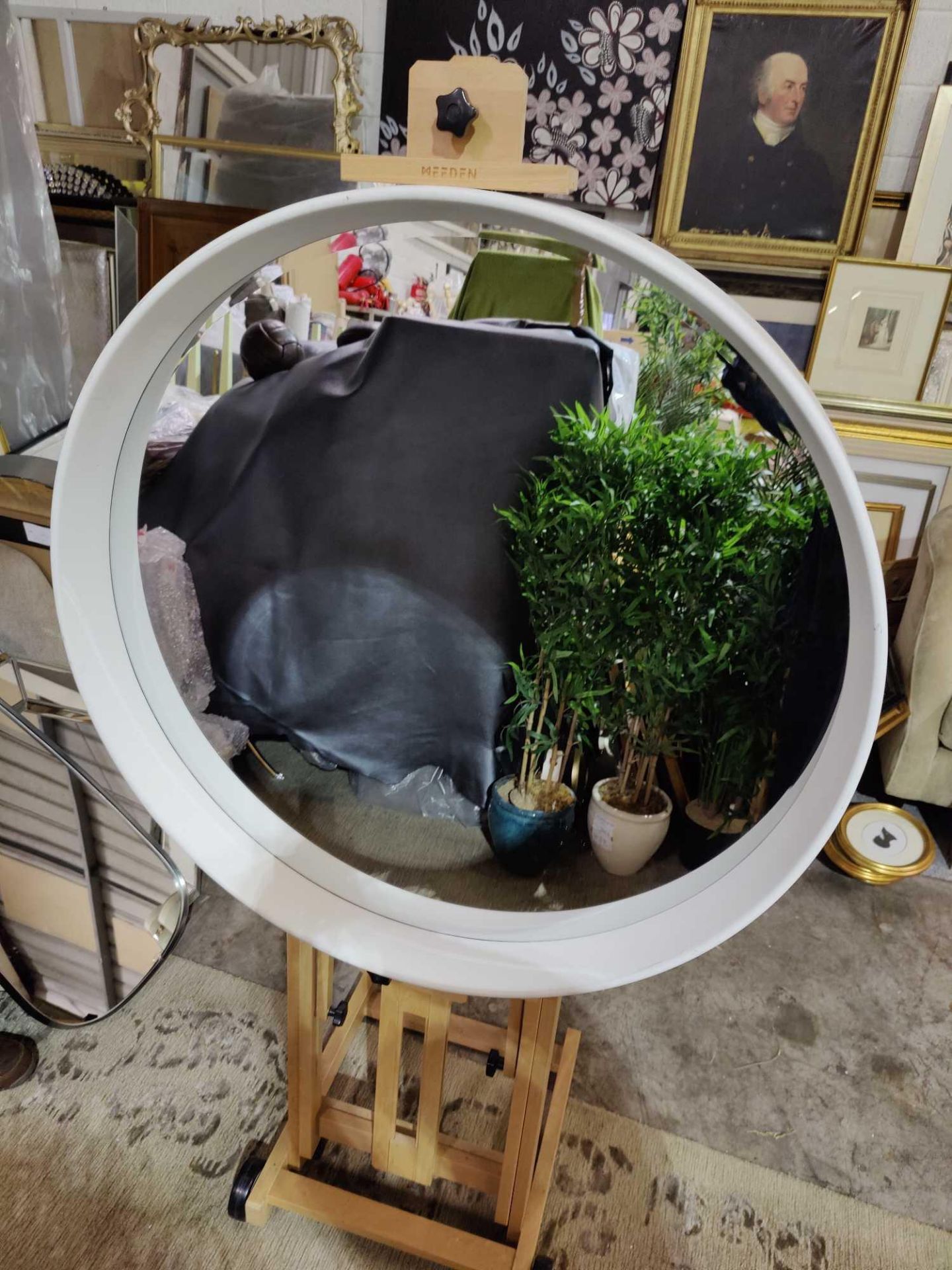 Harvey Round Mirror White Crafted From High Quality Materials This Stunning Mirror Is Finished - Image 2 of 3