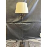 Heathfield And Co Coral Standard Lamp With Linen Shade 180cm