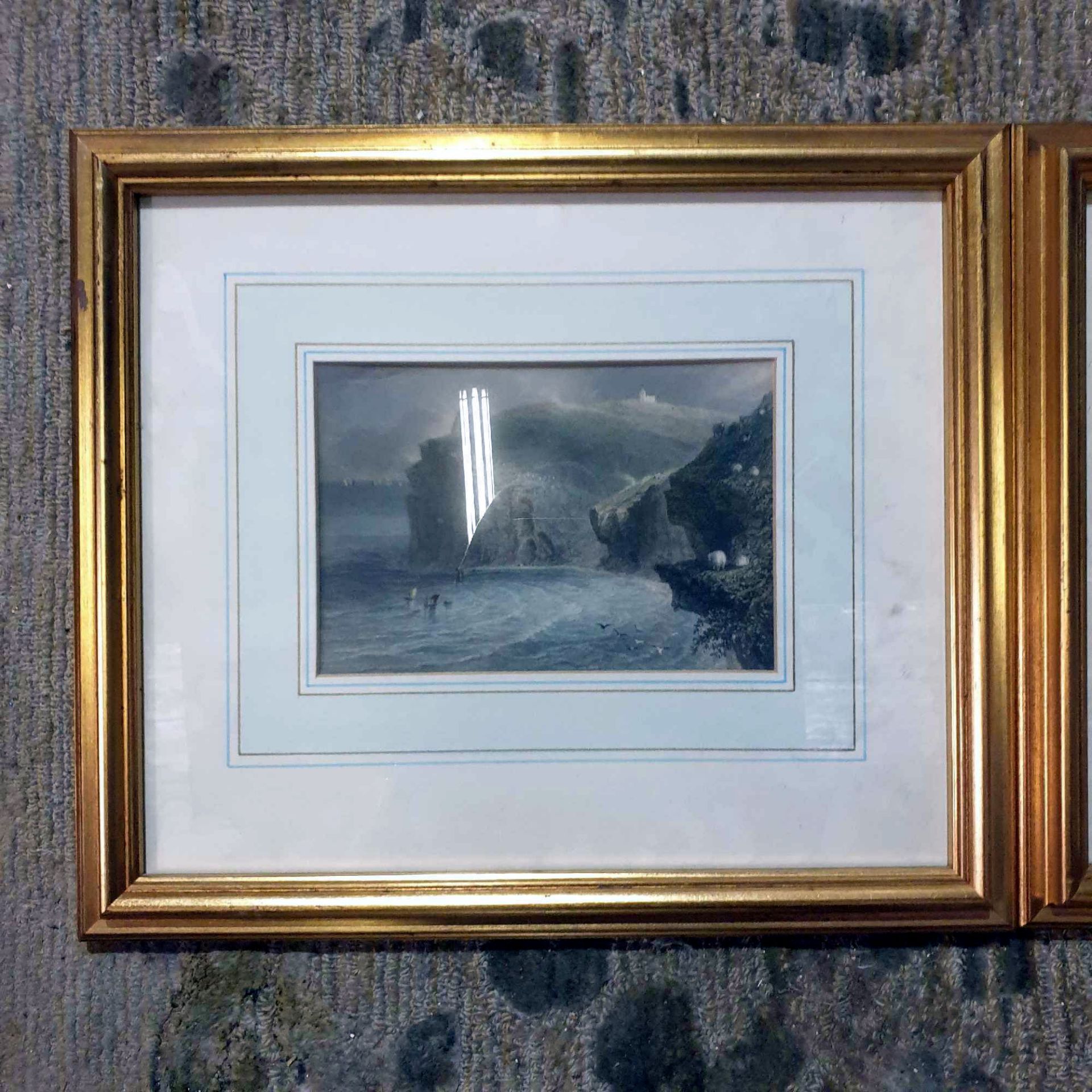 2 x Prints Landscapes After William Bartlett Glazed And Framed 31 x 35cm - Image 2 of 3