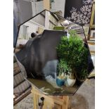 Bowie Octagonal Mirror Black Spruce Up Your Home And Give It More Of A Contemporary Style With