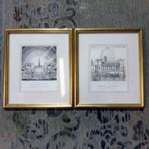 2 x Prints Grand Hall Olympia Daily Mail Ideal Home Exhibition 1953 Print And Faraday Buildings 1952