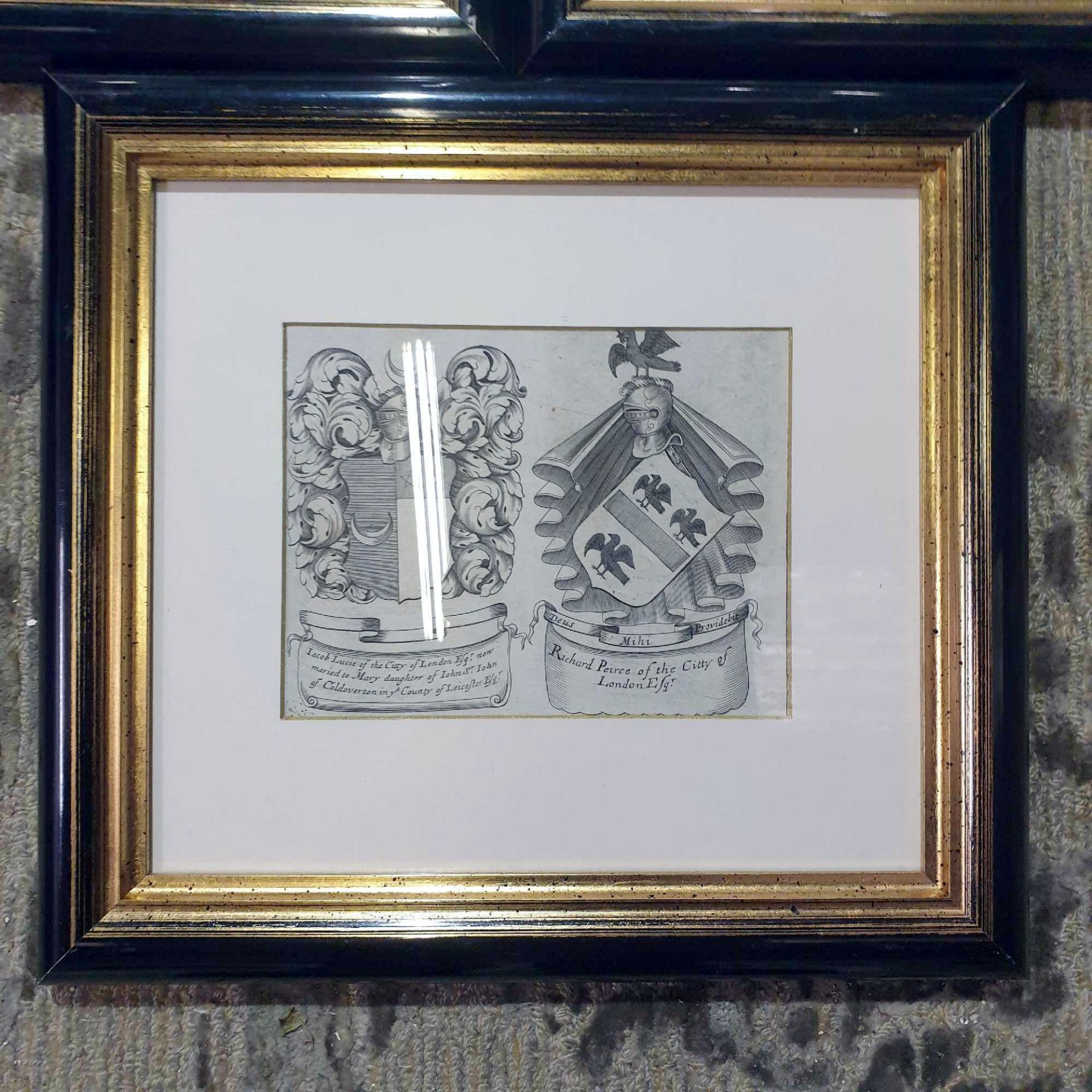 3 x Escutcheon Of The House Glazed And Framed Prints 34 x 36cm - Image 4 of 4