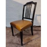 Side Chair Late 19th/Early 20th Century Georgian Style Mahogany Chair Open Ribbon Carved Back