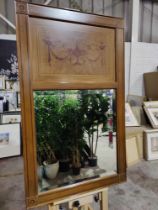 A French Empire Style Wooden Framed Accent Mirror 68.5 x 114.5cm