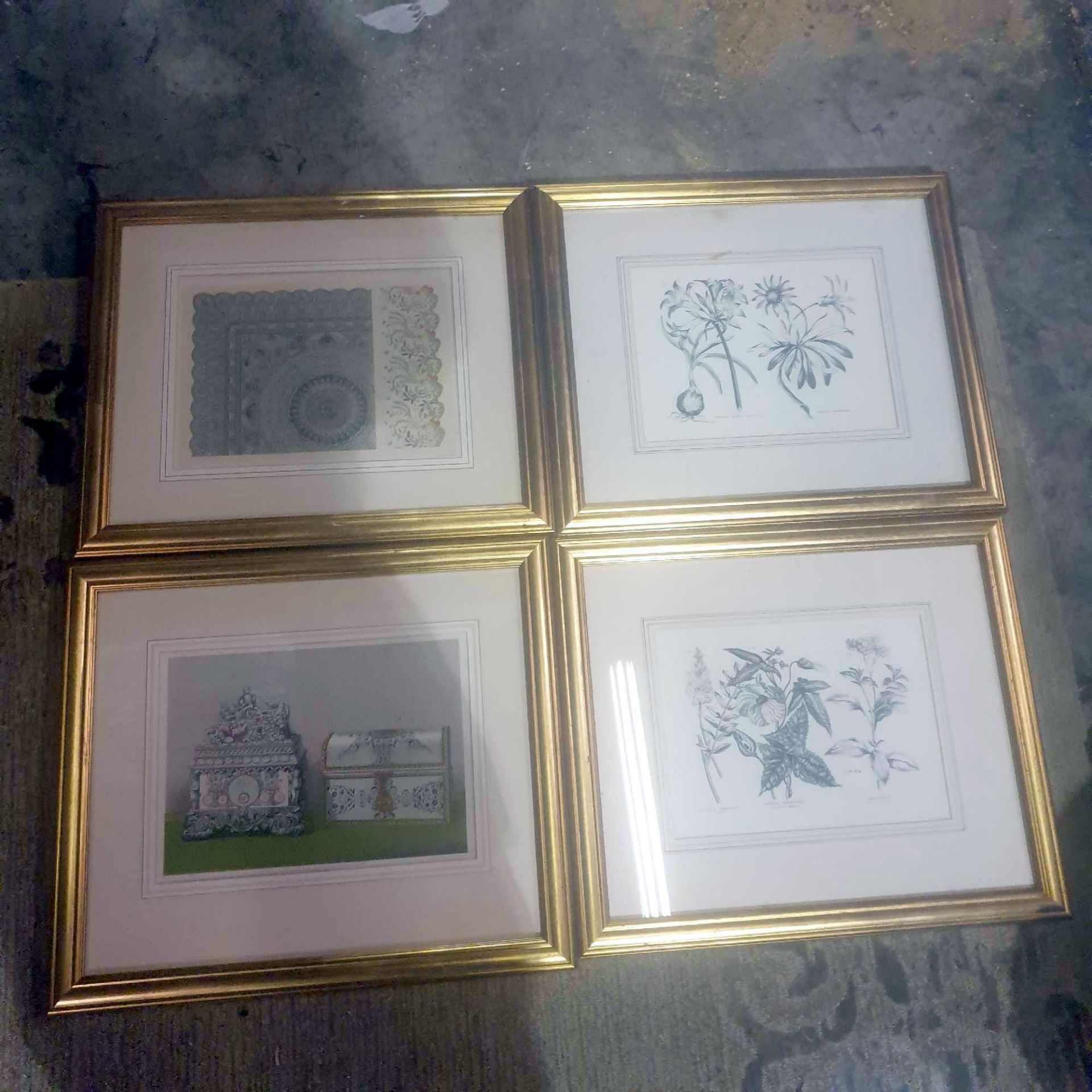 4 x Various Theme Gold Framed And Glazed Prints 40 x 47cm - Image 2 of 6