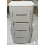 Florence Chest With its stylish grey gloss lacquer finish and its recessed handles, the Florence