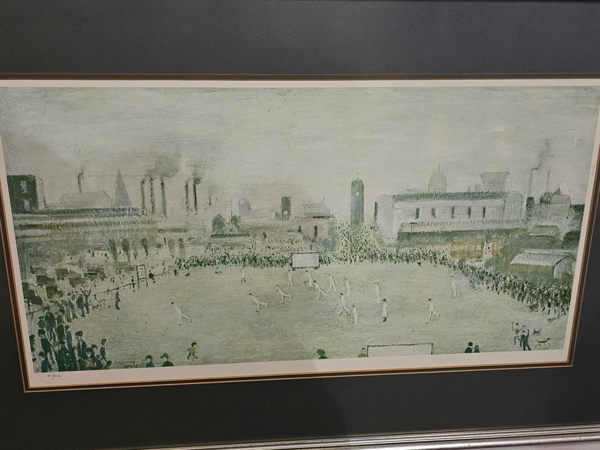 Limited Edition framed print The Cricket Match after  Laurence Stephen Lowry, R.A. (1887-1976) - Image 3 of 5