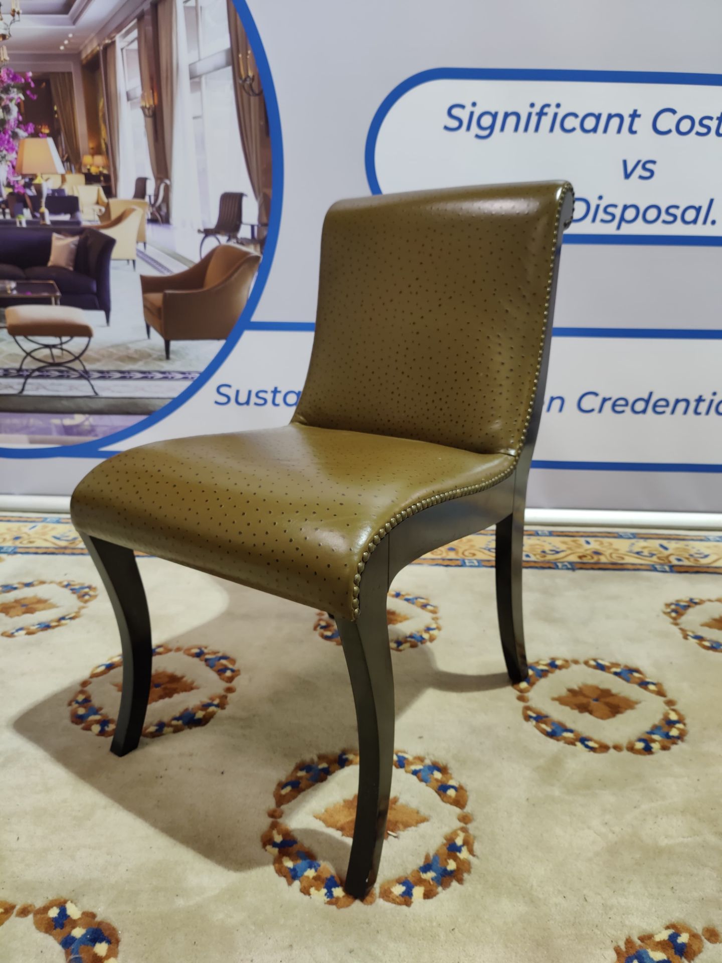 Decca Leather Dining Chair 53 x 57 x 95cm