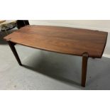 Asher Cocktail Table Solid Black American Walnut Cocktail Table is an elegant statement design
