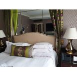 The Dorchester Hotel Upholstered Headboard With Its Flowing Curved Top. It Is Very Well Cushioned